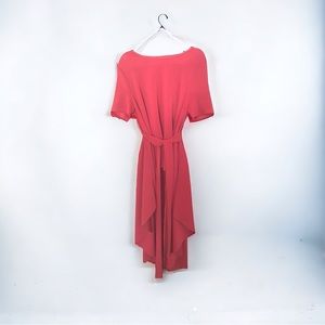 Deep red high low top